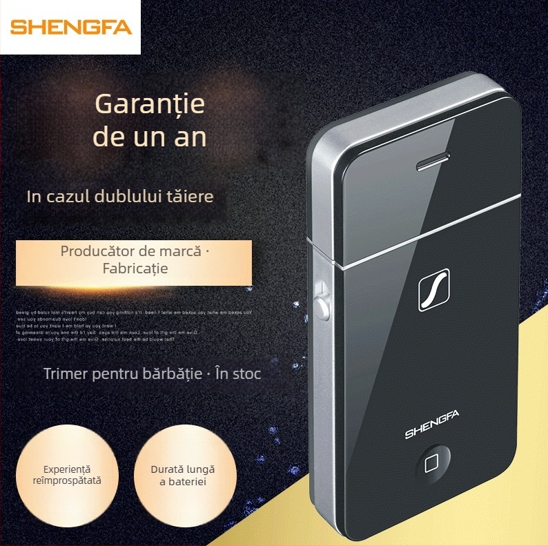 Shengfa Aparat de ras RSCW-2055 – Reîncărcabil, motor brushless, baterie încorporată, autonomie peste 7 zile, fără spălare cu apă, zgomot 36–45 dB