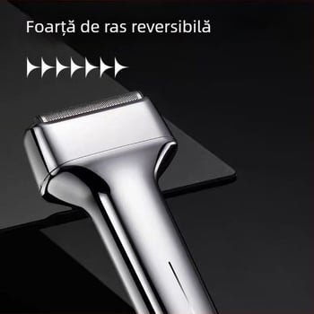 Aparat de ras electric Sulang — cap de ras cu 3 lame în mișcare, cap plutitor, baterie încorporată 300–500 mAh, autonomie 40–60 minute, încărcabil