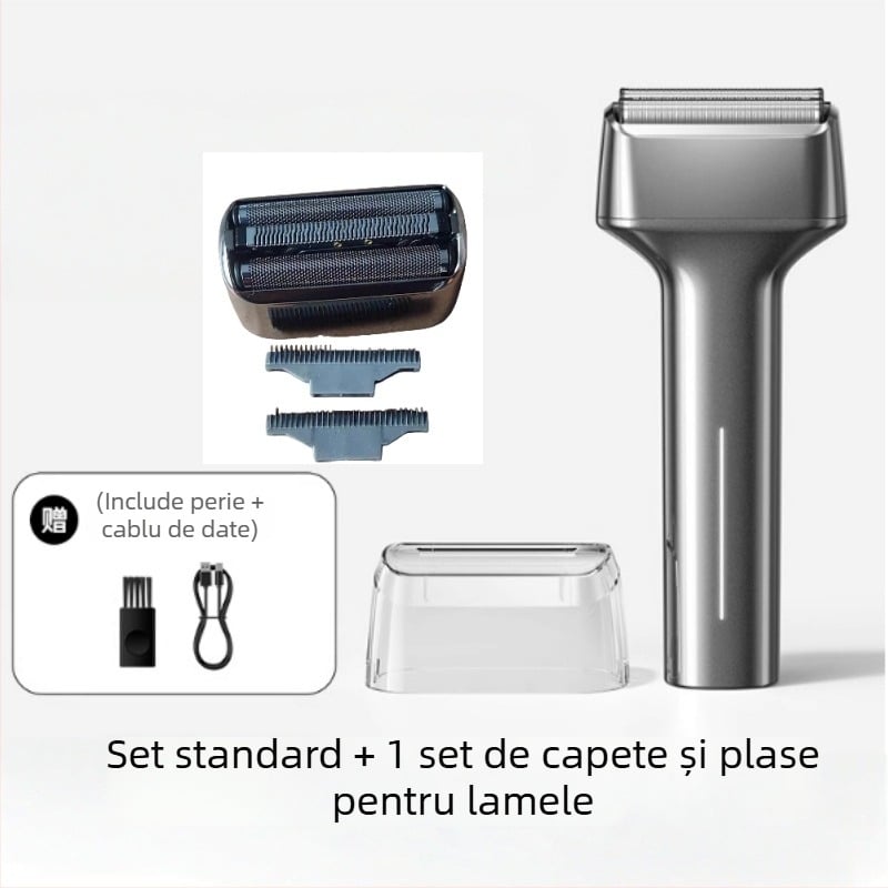 Aparat de ras electric Sulang — cap de ras cu 3 lame în mișcare, cap plutitor, baterie încorporată 300–500 mAh, autonomie 40–60 minute, încărcabil