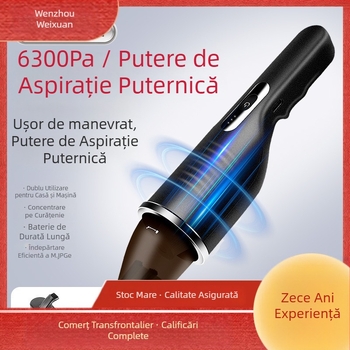 Aspirator portabil pentru mașină, fără fir, 0–200 W, recipient praf, uscat, zgomot sub 36 dB