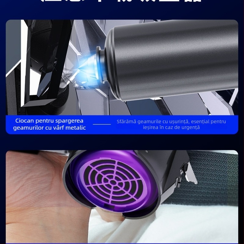 Aspirator de mână pentru mașină, încărcare fără fir, putere mare, aspirație 20000 Pa, 90 W, reîncărcabil