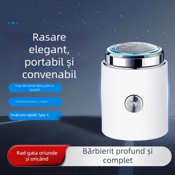 Mașină de ras electrică cu cap plutitor, cap rotativ, rasare umedă și uscată, baterie încorporată reîncărcabilă până la 40 de minute de funcționare, cap detașabil și lavabil