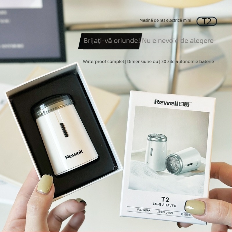 Aparat de ras electric cu design impermeabil pentru întreg corpul, cap rotativ plutitor, baterie încorporată, reîncărcabilă, autonomie 45–60 minute
