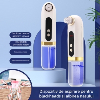 Dispozitiv cu microbule pentru curățarea punctelor negre, pentru uz casnic, curățător electric de pori, cu rezervor de apă detașabil, funcție de încălzire