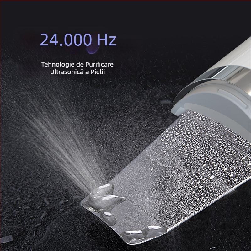 Instrument de curățare facială cu ultrasunete SM-2106 – curățarea porilor, îndepărtarea punctelor negre, lifting prin vibrații, certificat FCC/ROHS/EMC, ≤36V