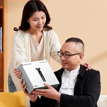 Aparat de ras electric Huawei Ai501 cu cap rotativ cu 3 lame; motor fără perii; baterie încorporată 800–1000 mAh; autonomie peste 60 de minute; gestionare prin aplicație