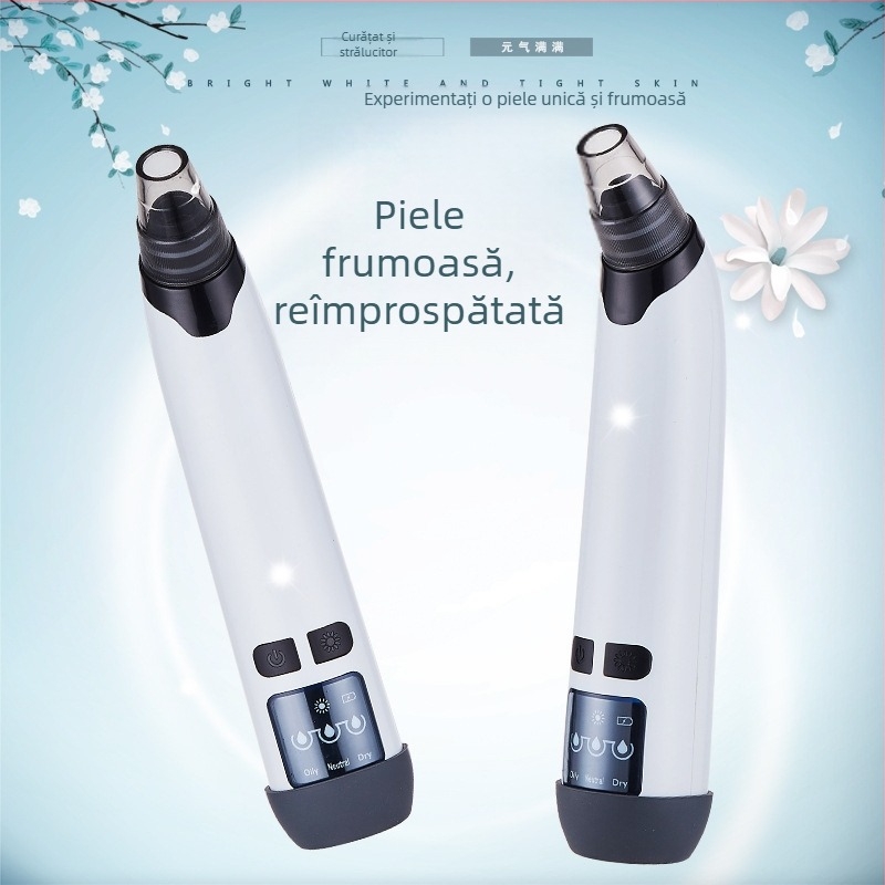 HS-HTY01 Dispozitiv de aspirare a punctelor negre, rotativ electric, curățare pori, 3 trepte de viteză, elimină puncte negre, acnee, exces de sebum și puncte albe