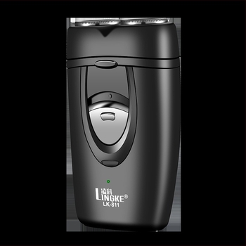 Lingke aparat de ras electric, cap rotativ dublu cu cap plutitor, baterie încorporată 300–500 mAh, autonomie 45–60 minute, zgomot redus