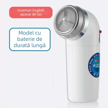 Real Man rasor electric – cap rotativ cu 1 lamă, alimentare cu baterii (externă), fără baterie încorporată, utilizare uscată