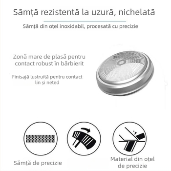 Real Man rasor electric – cap rotativ cu 1 lamă, alimentare cu baterii (externă), fără baterie încorporată, utilizare uscată