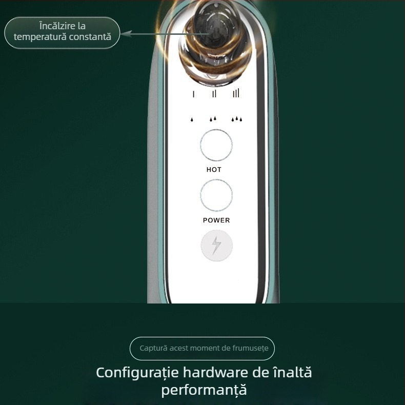 Dispozitiv de înfrumusețare cu bule de hidrogen-oxigen pentru uz casnic – curățare pori, mod manual, brand Ethereum, model YM--891, 2020