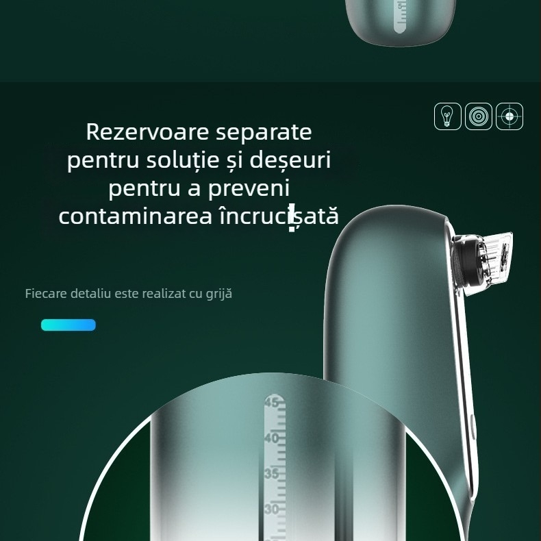 Dispozitiv de înfrumusețare cu bule de hidrogen-oxigen pentru uz casnic – curățare pori, mod manual, brand Ethereum, model YM--891, 2020