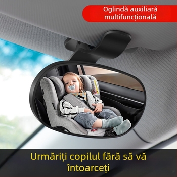 IELTS Qi Oglindă retrovizoare auto cu ventuză pentru observare copil în scaun, rezistentă la spargere
