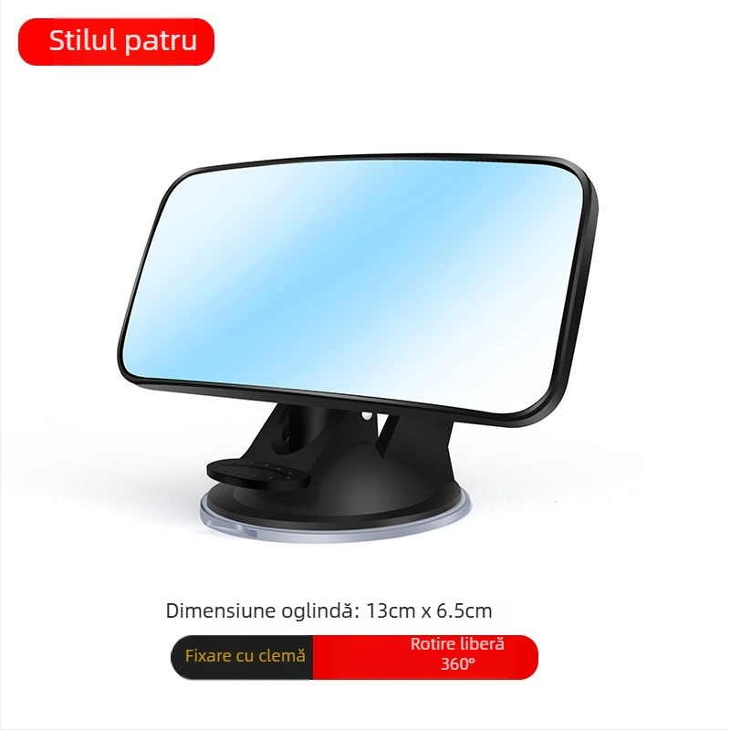 IELTS Qi Oglindă retrovizoare auto cu ventuză pentru observare copil în scaun, rezistentă la spargere