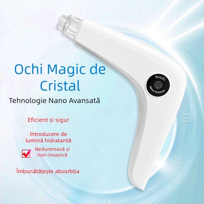 Dispozitiv de înfrumusețare pentru uz casnic cu infuzie nano-microcristalină pentru eliminarea punctelor negre și a bulelor mici — Magic Crystal Eye