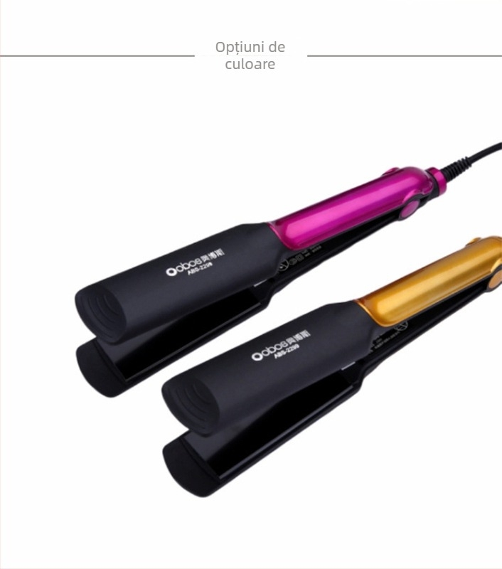 Aparat dublu scop pentru curling și îndreptare păr, tambur 16–20 mm, 110–220 V, 15–45 W, control de temperatură în 10 trepte, pentru păr ud sau uscat