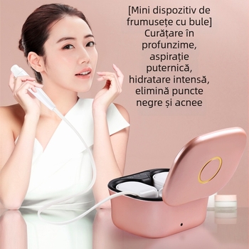 Dispozitiv de curățare facială cu îndepărtarea punctelor negre, Nomechan NMS-182, carcasă ABS, reglaj în 9 trepte