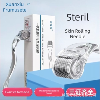 Rolă medicală pentru piele, de unică folosință, cu cap de discuri mixte pentru față, din plastic, modelul 00331, aprobare Yu machinery 20232200217