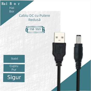 DC5521 Cablu USB la DC pentru Dispozitive Electronice