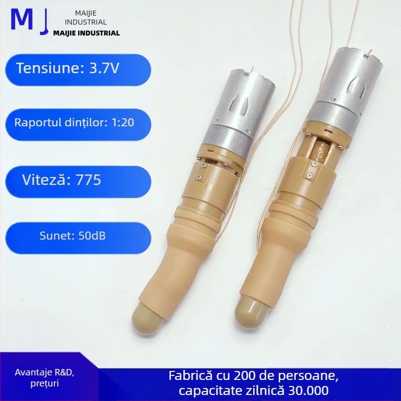 Motor de redusere micro cu cap de silicon pentru dispozitiv de întindere cu mișcare alternativă, MJ595-8, 3.3W, 3.7V, 16000rpm