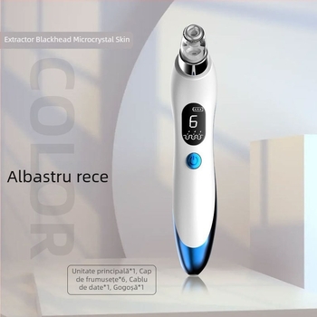 Dispozitiv de aspirare a punctelor negre cu vibrație ultrasonică – Roseman 810, 6 trepte, terapie cu compresie caldă/rece, masaj cu ioni negativi