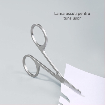 KINEPIN Foarfece pentru sprâncene — oțel inoxidabil, foarfece de machiaj pentru sprâncene și păr de nas