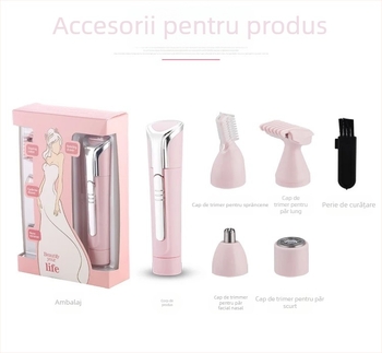 XD3004 Aparat electric de ras și îndepărtare păr corp, utilizare umedă și uscată, cap de tăiere din oțel inoxidabil, corp din ABS, motor cu perii