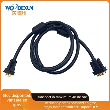 Cablu VGA 3+9 pentru PC, placat cu aur, lungime 1,5 m
