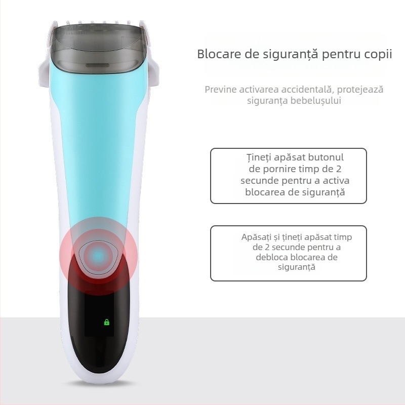 Moco Trimmer de păr pentru bebeluți – reîncărcabil, rezistent la apă, potrivit pentru bebeluși