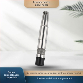 Trimer pentru nas – lamă din oțel inoxidabil, portabil, complet spălabil, lamă ascuțită