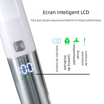 Aparat de ras electric pentru femei, USB reîncărcabil, set pentru întreg corpul, lavabil integral, lamă din oțel inoxidabil, motor cu perii, FR-998, 320 g, utilizare umedă și uscată