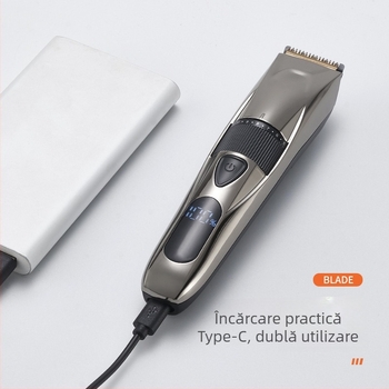 MISAM MS-5168C aparat de tuns păr electric, reîncărcabil, pentru adulți și copii, motor cu perii, lamă din oțel fin, corp ABS, doar uscat, CE ROHS