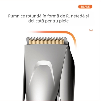 MISAM MS-5168C aparat de tuns păr electric, reîncărcabil, pentru adulți și copii, motor cu perii, lamă din oțel fin, corp ABS, doar uscat, CE ROHS