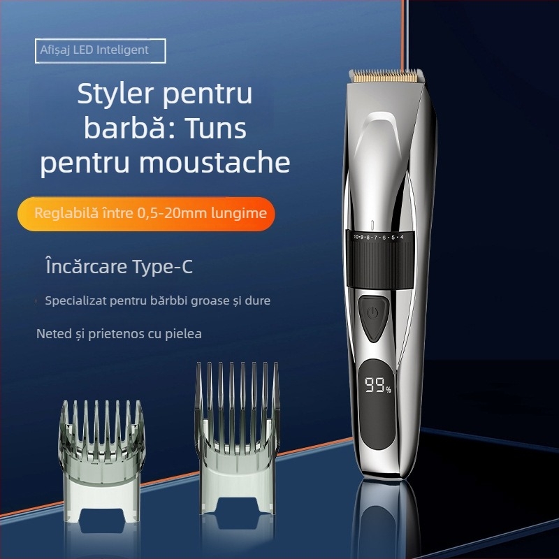 MISAM MS-5168C aparat de tuns păr electric, reîncărcabil, pentru adulți și copii, motor cu perii, lamă din oțel fin, corp ABS, doar uscat, CE ROHS