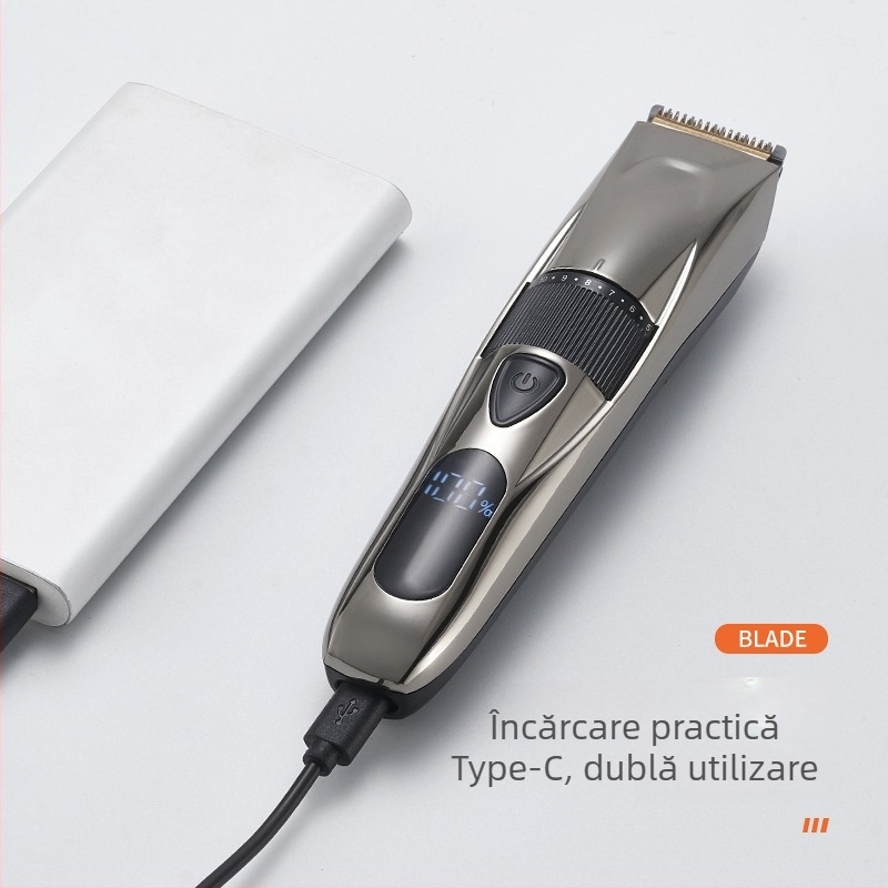 MISAM MS-5168C aparat de tuns păr electric, reîncărcabil, pentru adulți și copii, motor cu perii, lamă din oțel fin, corp ABS, doar uscat, CE ROHS