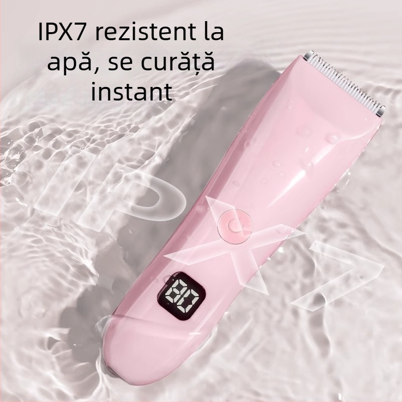Mașină de tuns bebeluși – Ultra-quiet, aspirație automată a părului, reîncărcabil, 5W, impermeabil, trimmer electric