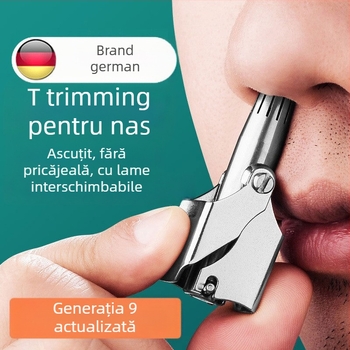 Zhuoqi Trimmer pentru nas – oțel inoxidabil, alimentare la priză, complet lavabil