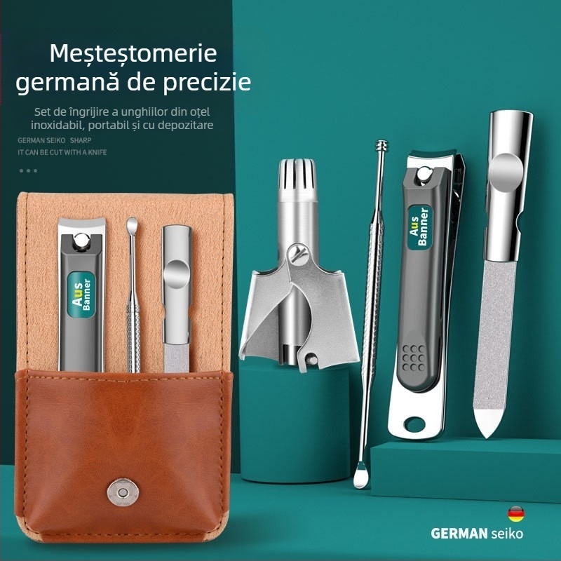 Zhuoqi Trimmer pentru nas – oțel inoxidabil, alimentare la priză, complet lavabil