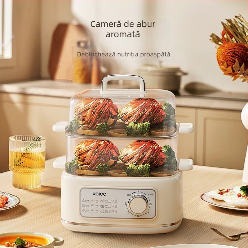 Aburitor electric Y-DZ02, design cu trei niveluri, capacitate 8-10 L, 1000W, 220V