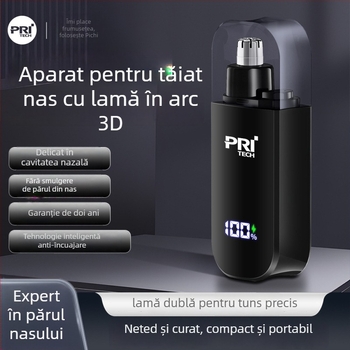 Trimmer electric pentru nas (carcasă din ABS; lamă detașabilă și lavabilă; baterie încorporată; autonomie peste 7 zile)