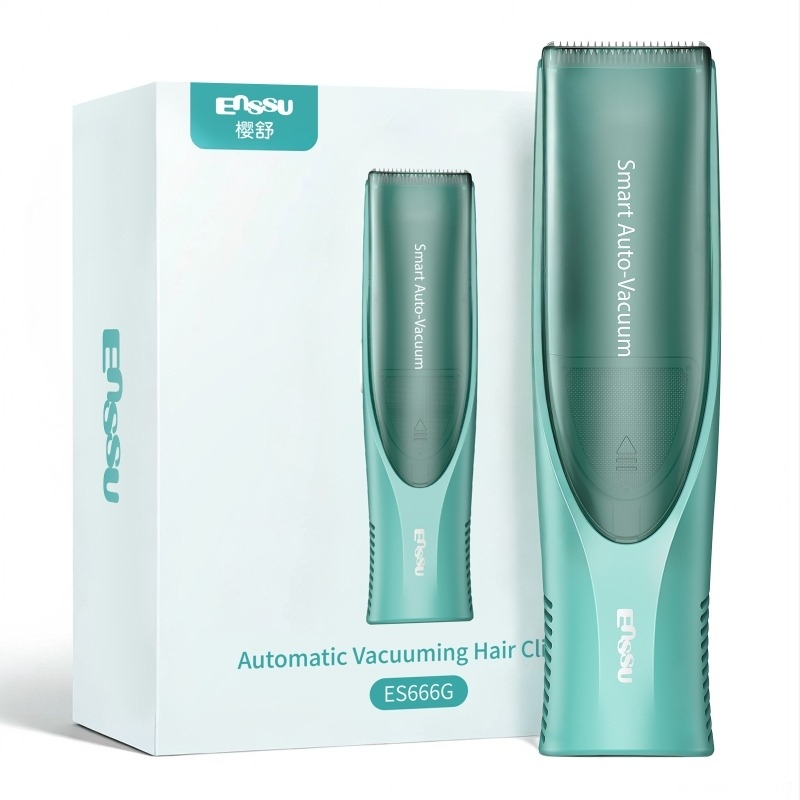 Mașină de tuns pentru bebeluși - Ultra-quiet cu aspirație automată a părului - 5W, reîncărcabilă, impermeabilă, Enssu (Origine Guangzhou)