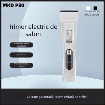 MUCATI aparat de tuns păr electric profesional pentru salon – funcționare silențioasă sub 36 dB, motor cu perii, lamă din oțel inoxidabil, baterie încorporată, lamă detașabilă pentru spălare în apă