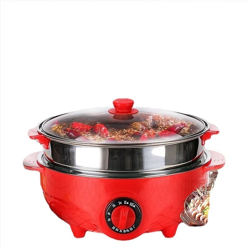 Vas electric cu aburi, cu două niveluri, 600W, capacitate sub 6 L, liner din oțel inoxidabil, pentru 6+ persoane, marca Liyou