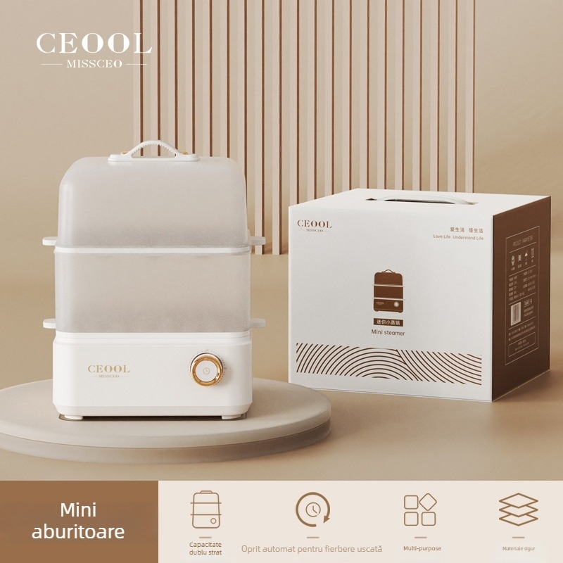 GC-XZG01 Aburitor electric cu două niveluri pentru ouă și legume, capacitate 18 ouă, 200W, 220V, oprire automată