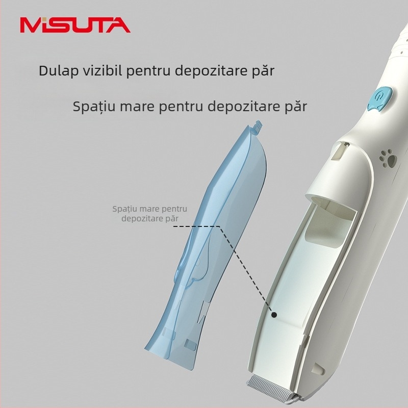 Mașină de tuns bebeluși Misuta – reîncărcabilă, motor 5W, aspirație automată a părului, zgomot redus, impermeabilă, potrivită pentru bebeluți și adulți