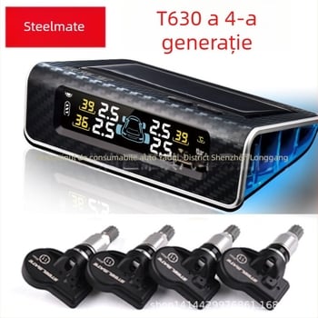 Sistem TPMS T630 Gen 5 pentru autoturisme și SUV-uri, Ecran digital, Senzor electronic, Înaltă precizie