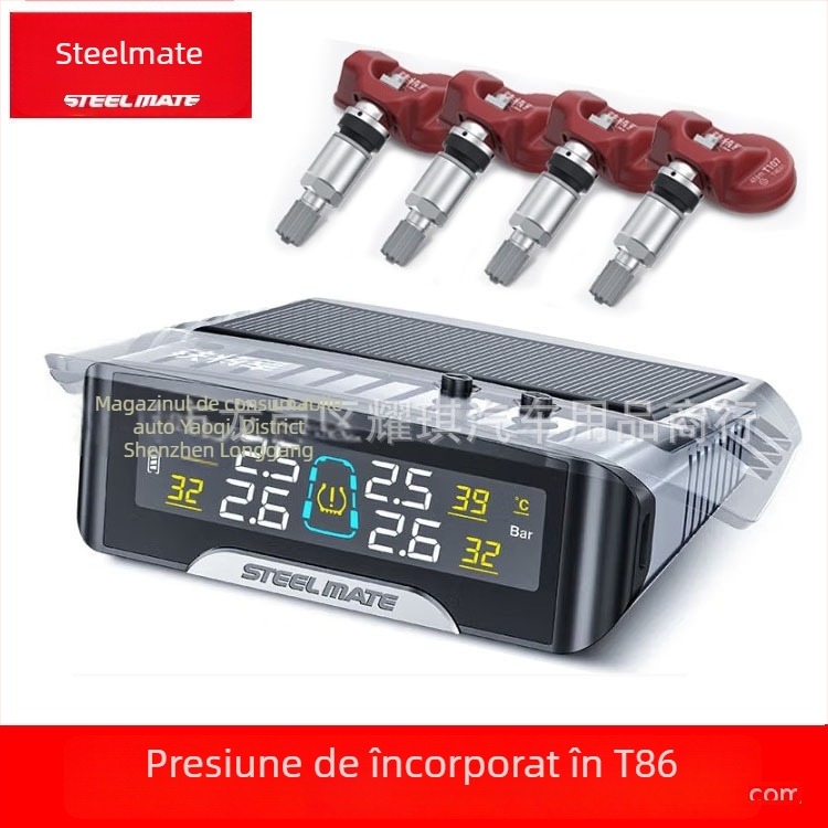 Sistem TPMS T630 Gen 5 pentru autoturisme și SUV-uri, Ecran digital, Senzor electronic, Înaltă precizie