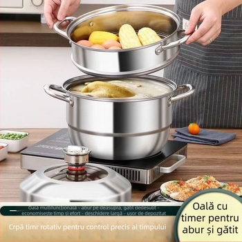 Aburitor din oțel inoxidabil 304 cu trei niveluri pentru plite cu inducție