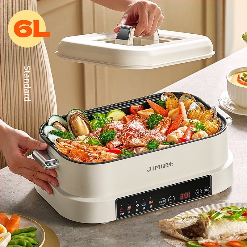 Oală electrică 2-3 L cu abur și gătire multifuncțională, vas interior din aliaj, sub 800W, control mecanic, 220V