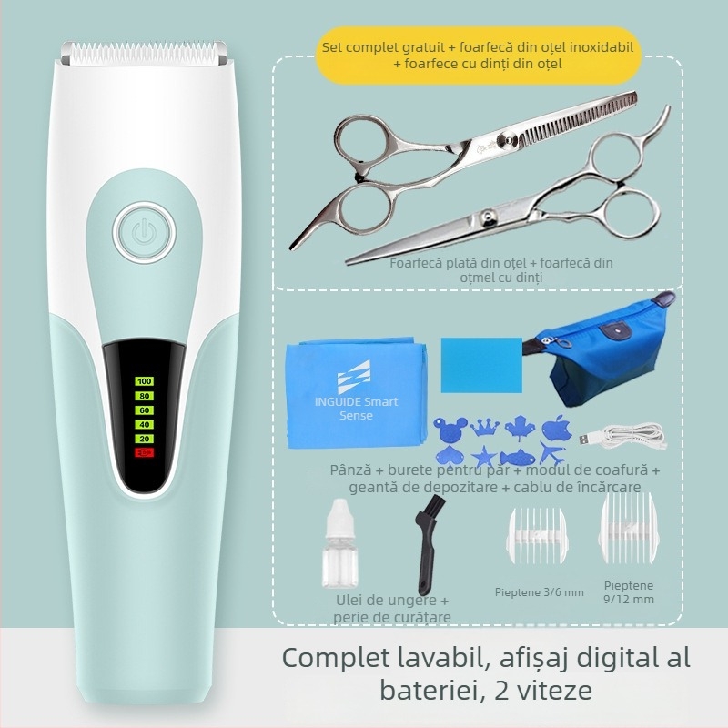 V21 Mașină de tuns bebeluși – Reîncărcabilă, 6W, Rezistentă la apă